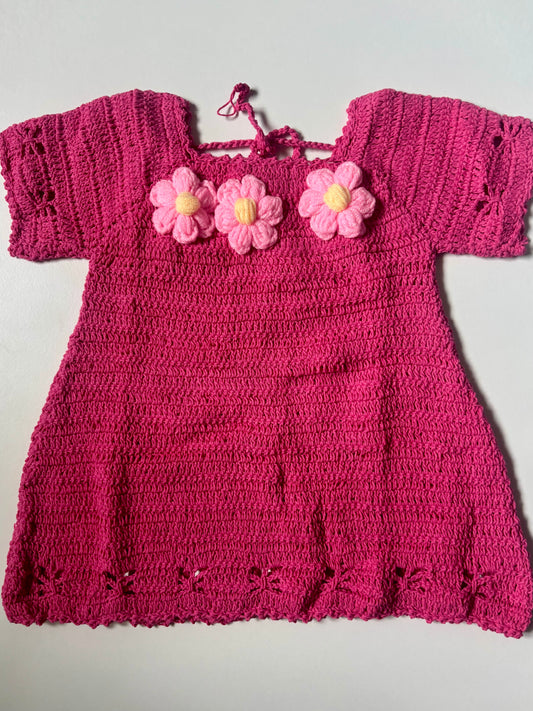 Butterfly Dress in Barbie Sky