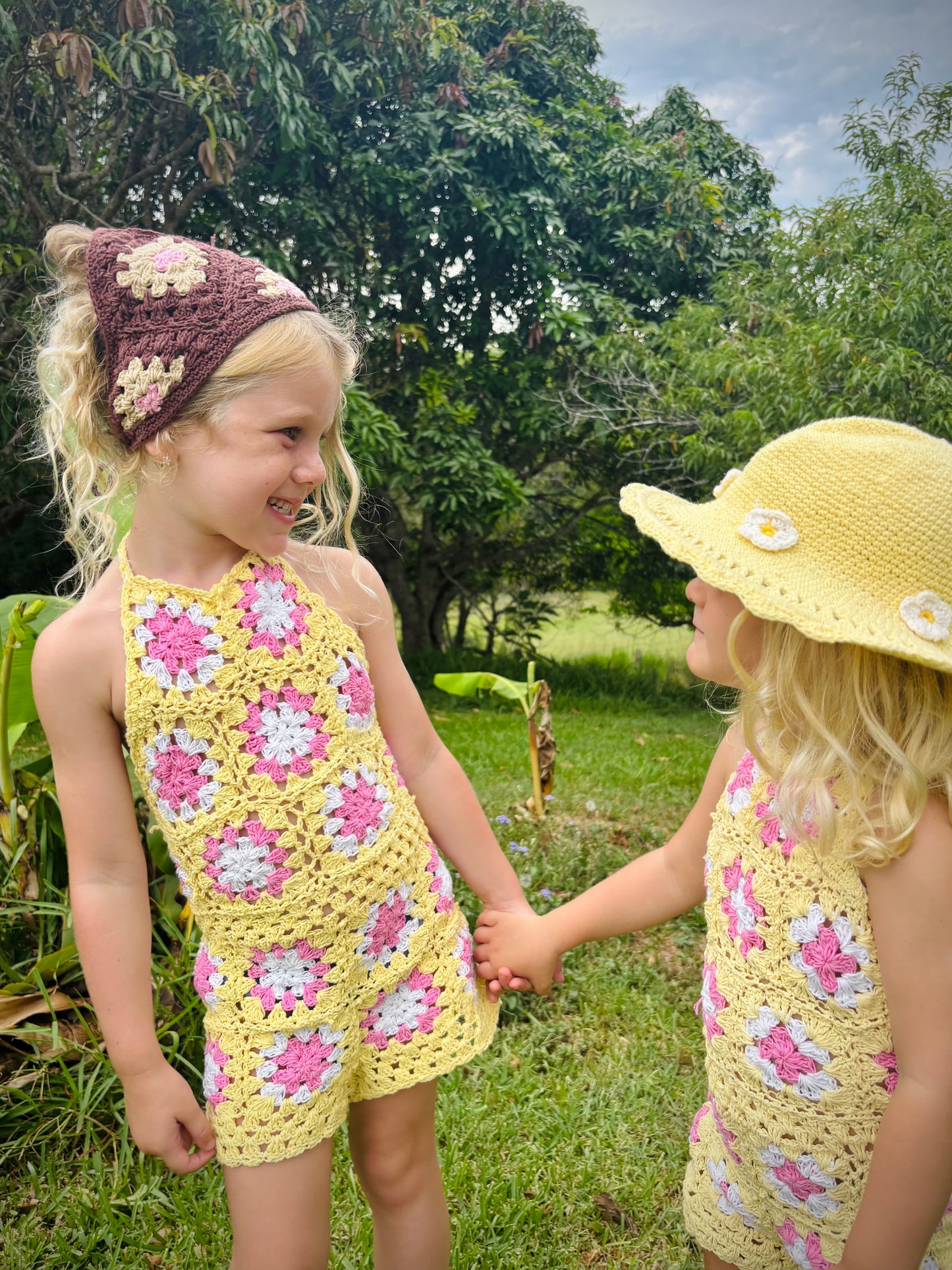 Stari Girl Romper in Lemon