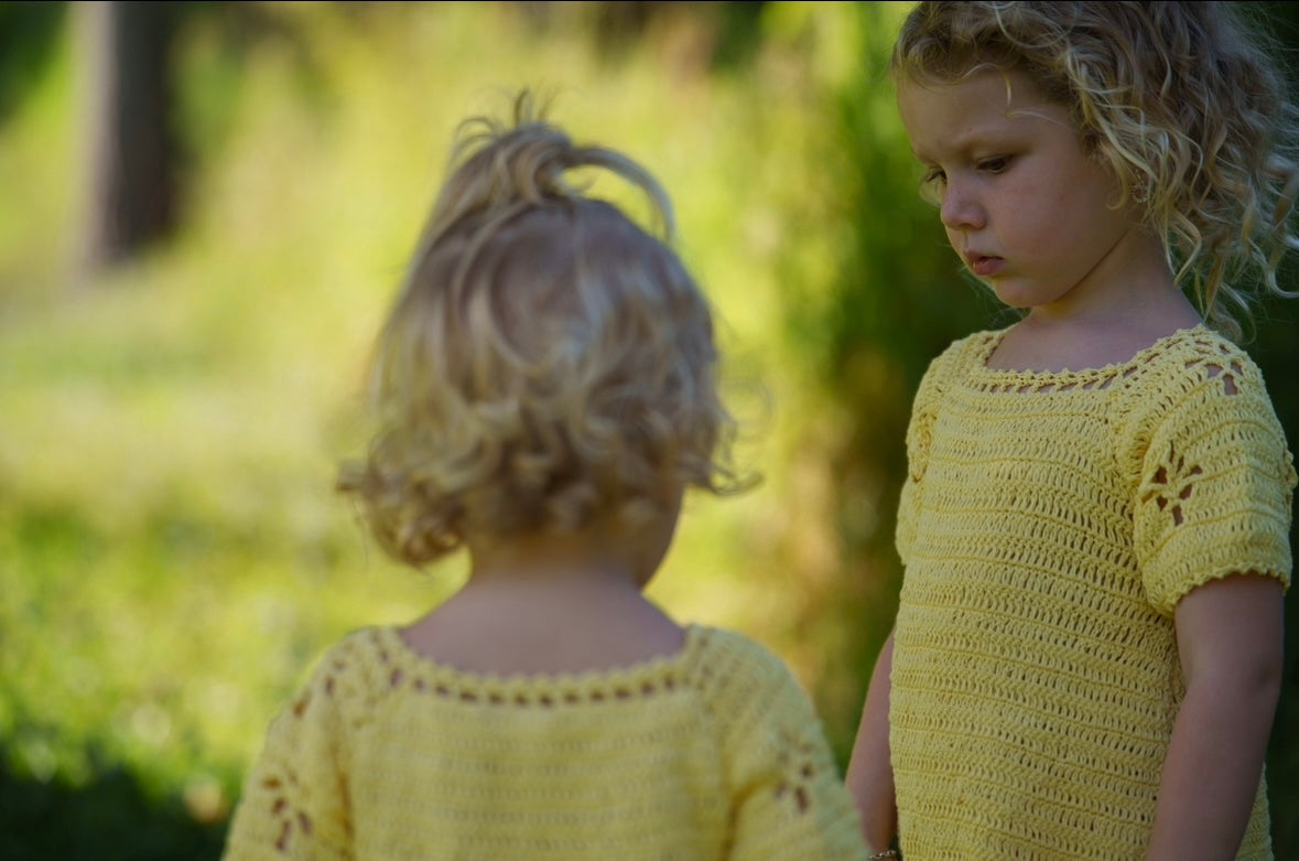 Butterfly Dress in Lemon