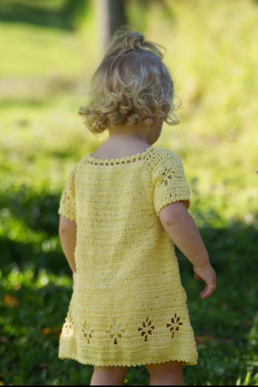 Butterfly Dress in Lemon